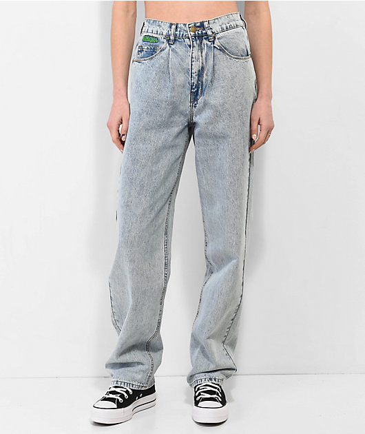 Empyre Tori 90s Pleated Acid Wash Skate Jeans | Zumiez