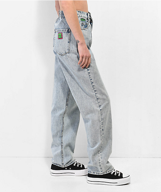 Empyre Tori 90s Pleated Acid Wash Skate Jeans