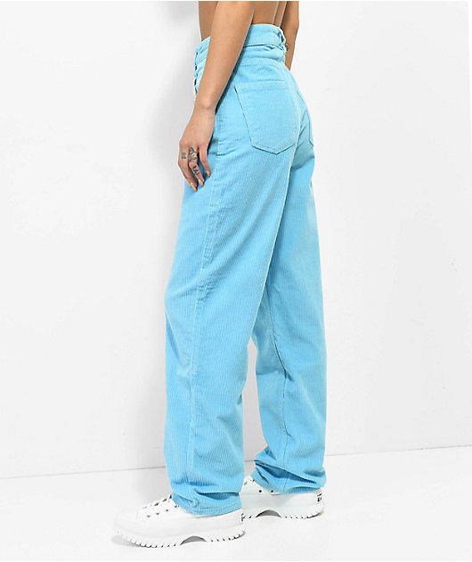 Sky Captain Blue Light Elasticated Waist Pants