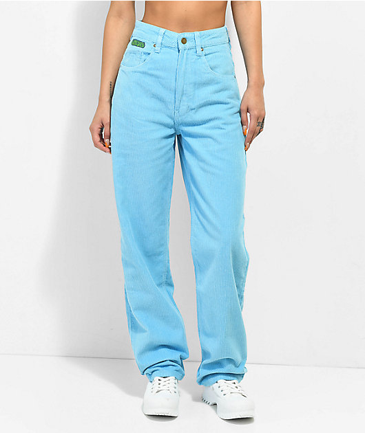 Empyre Loose Fit SK8 Corduroy Light Blue Skate Pants