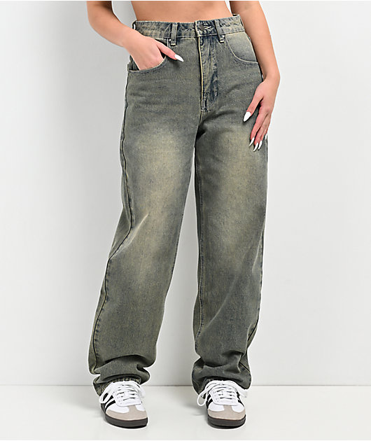 Empyre Tori Overdyed Petrol Wash Skate Jeans | Zumiez