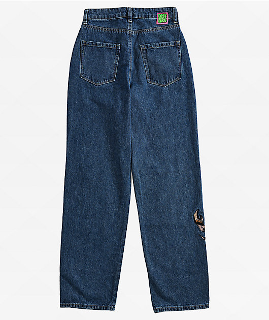 Empyre Tori Scorpion Embroidery Blue Skate Jeans | Zumiez