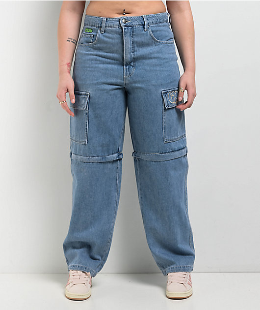 Empyre Tori Shindig Blue Zip Off Cargo Jeans