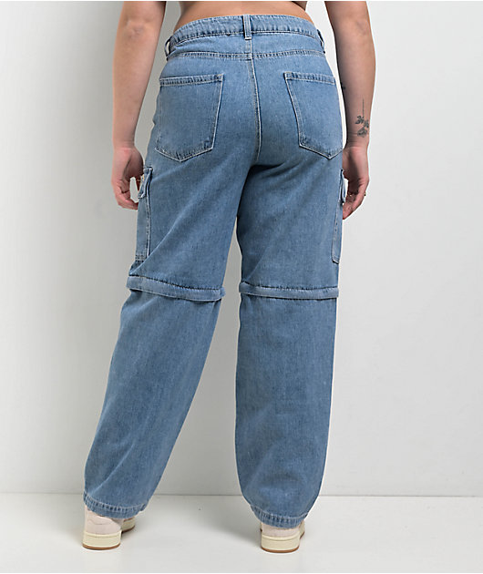 Empyre Tori Shindig Blue Zip Off Cargo Jeans