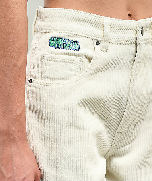 Empyre Tori pantalones de skate de pana blanca