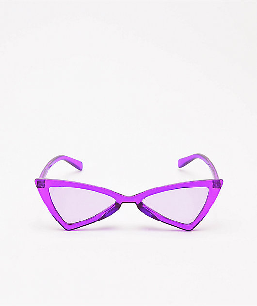 Empyre Transluscent Purple Bowtie Sunglasses