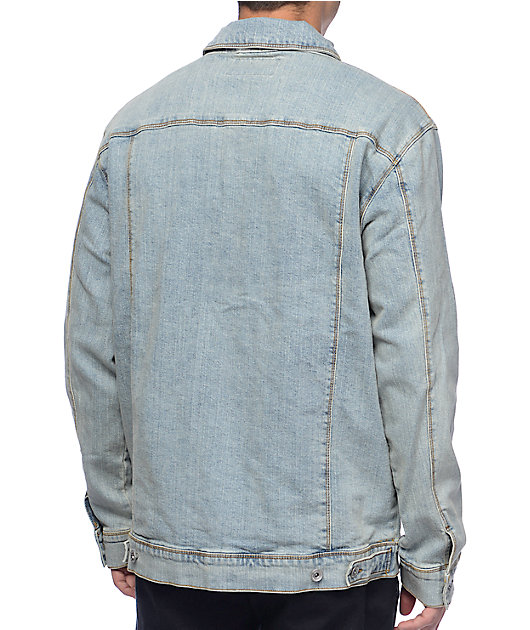 pastel blue denim jacket