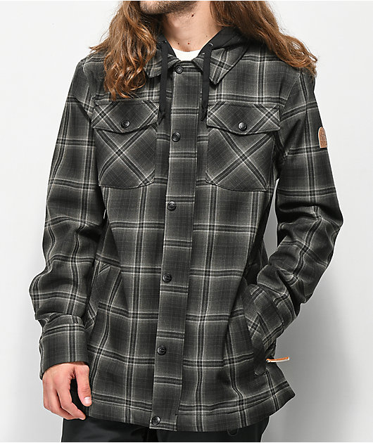 plaid snowboard jacket