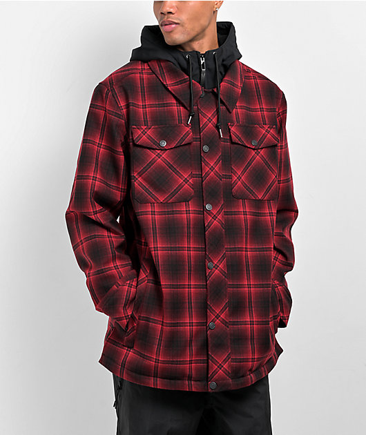 Checkered cheap snowboard jacket