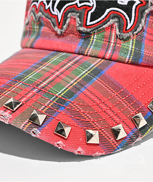 Empyre Tripp Plaid Red Strapback Hat