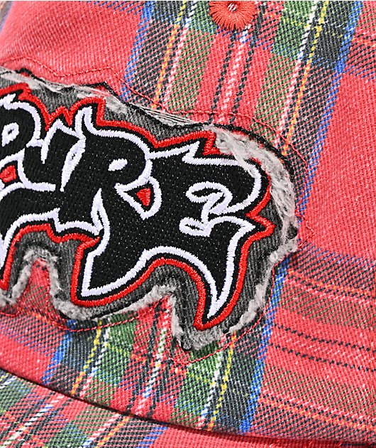 Empyre Tripp Plaid Red Strapback Hat