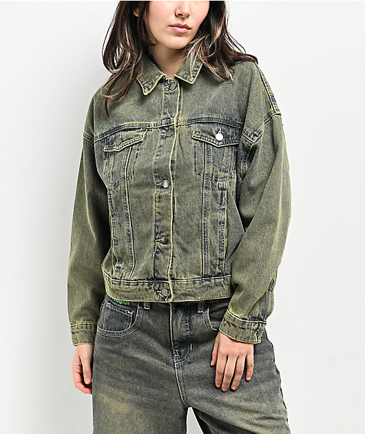 Empyre Trucker Petrol Wash Denim Jacket