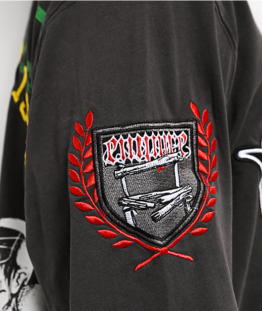 Empyre Tuff Stuff Dark Grey Boxy Long Sleeve T-Shirt | Zumiez