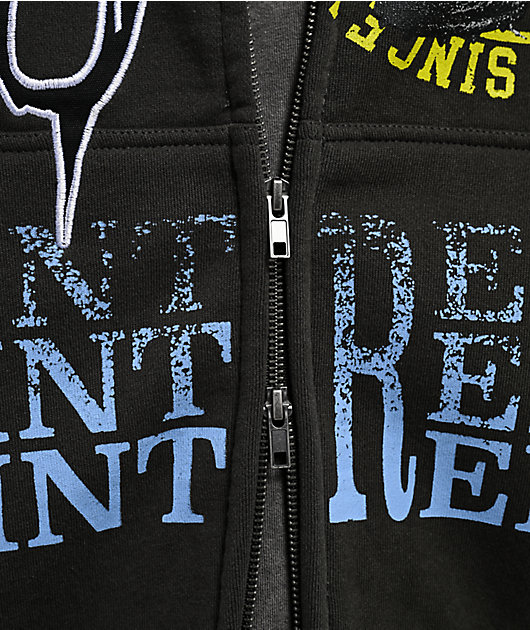 Empyre Tuff Stuff Dark Grey Crop Hoodie