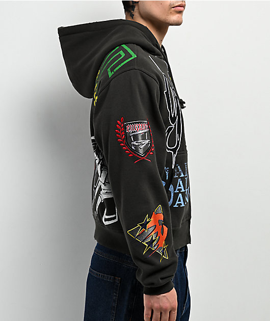 Empyre Tuff Stuff Dark Grey Crop Hoodie