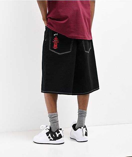 Empyre Ultra Loose Black Denim Skate Shorts | Zumiez Empyre Ultra Loose Black Denim Skate Shorts | Zumiez