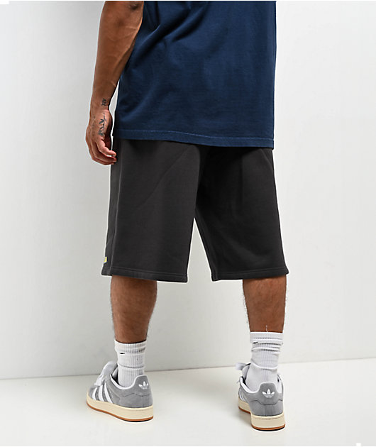 Empyre Ultra Loose Black Wash Skate Sweat Shorts