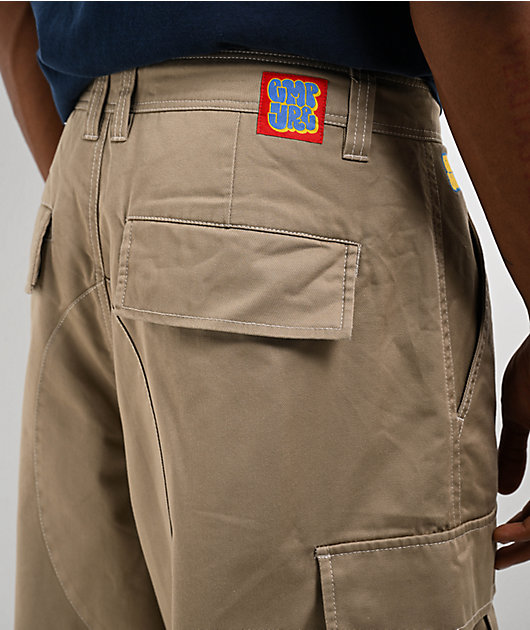 Empyre Ultra Loose Khaki Cargo Skate Pants