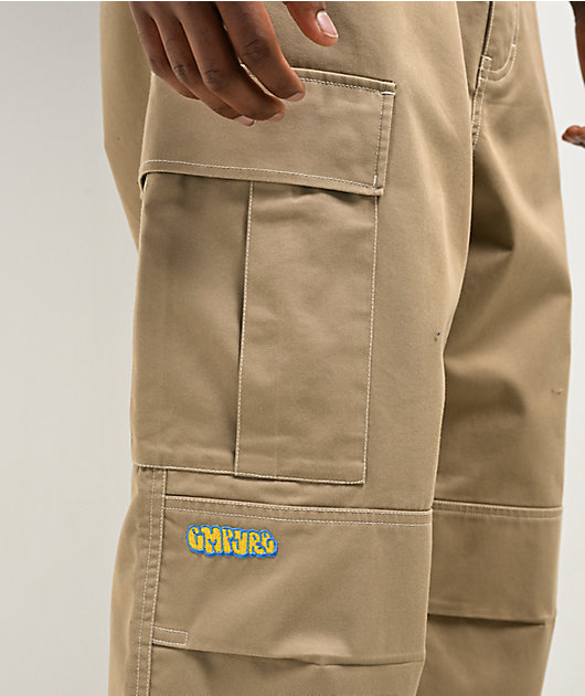 Empyre Ultra Loose Khaki Cargo Skate Pants | Zumiez