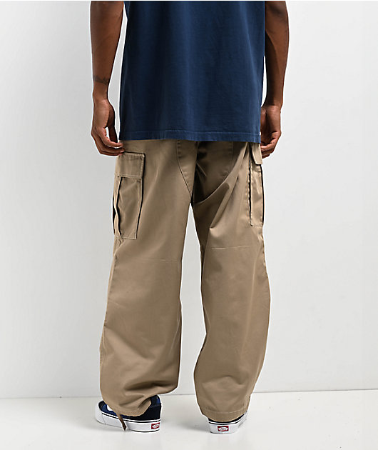 Empyre Ultra Loose Khaki Cargo Skate Pants