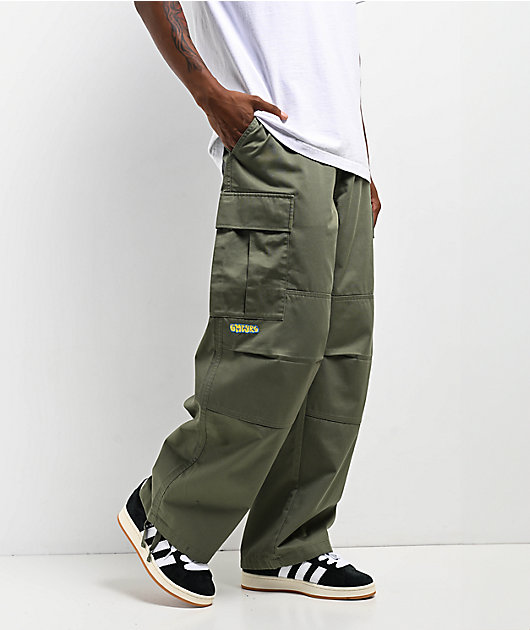 Empyre Ultra Loose Olive Cargo Skate Pants