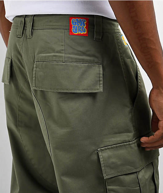 Empyre Ultra Loose Olive Cargo Skate Pants