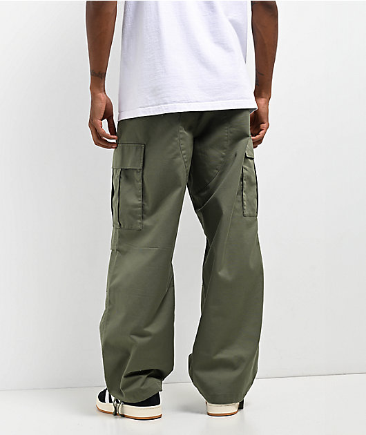 Empyre Ultra Loose Olive Cargo Skate Pants