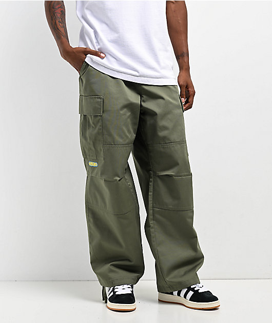 Empyre Ultra Loose Olive Cargo Skate Pants | Zumiez