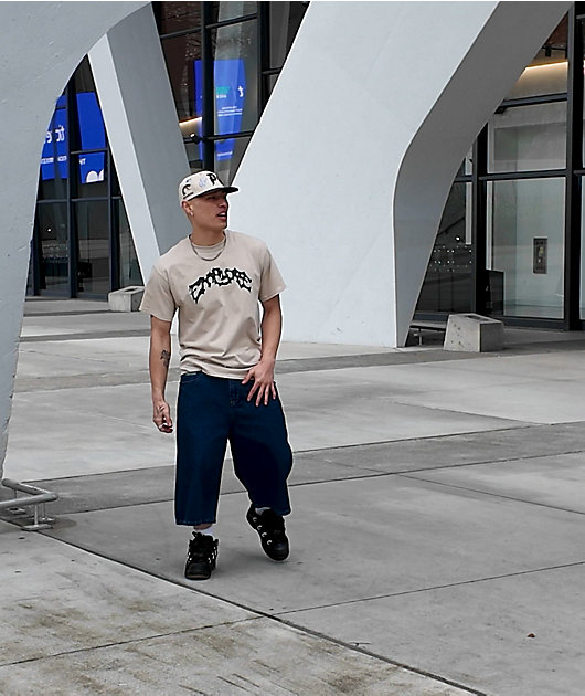 Empyre Ultra Wide Dark Blue Skate Jean Shorts video
