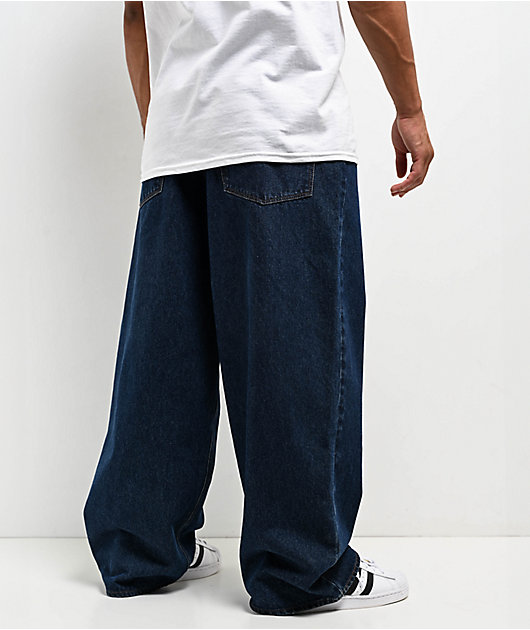 Empyre Ultra Wide Evening Dark Blue Skate Jeans