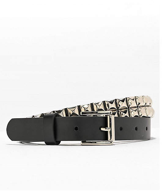 Empyre Val Black & Silver Studded Belt | Zumiez