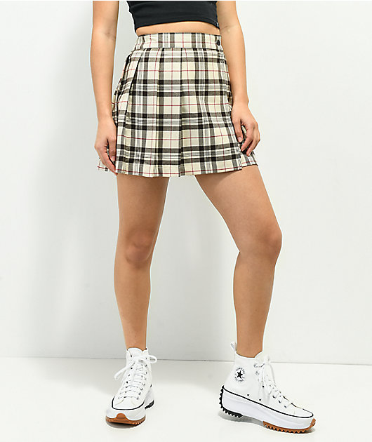 Plaid mini outlet skirt 50