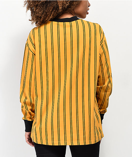 Empyre Velma Yellow & Black Stripe Long Sleeve T-Shirt