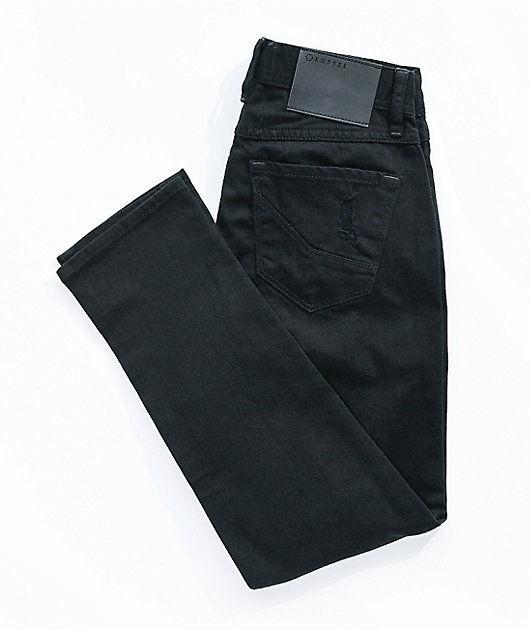 Empyre Verge Destroy skinny jeans negros para niños