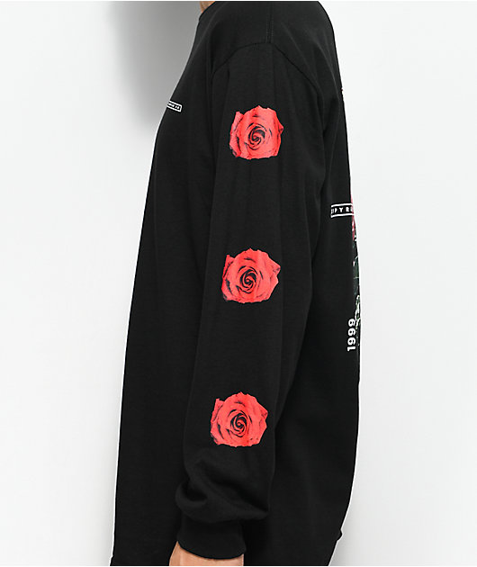Empyre Vertigo Rose Black Long Sleeve T-Shirt
