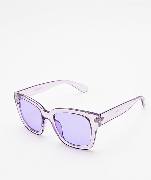 Empyre Viole Transparent Purple Sunglasses