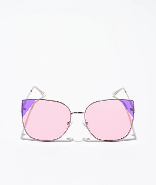 Empyre Vixen Silver & Lavender Sunglasses