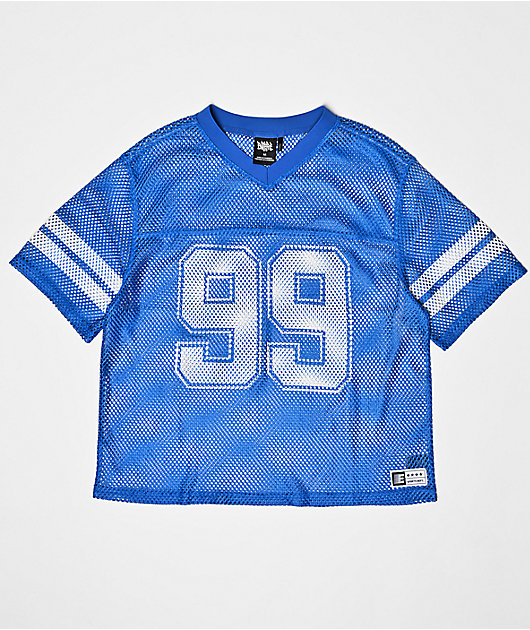 Empyre Warm Up Blue Crop Football Jersey
