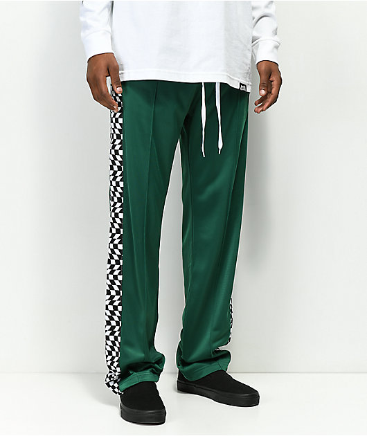 checkerboard stripe pants