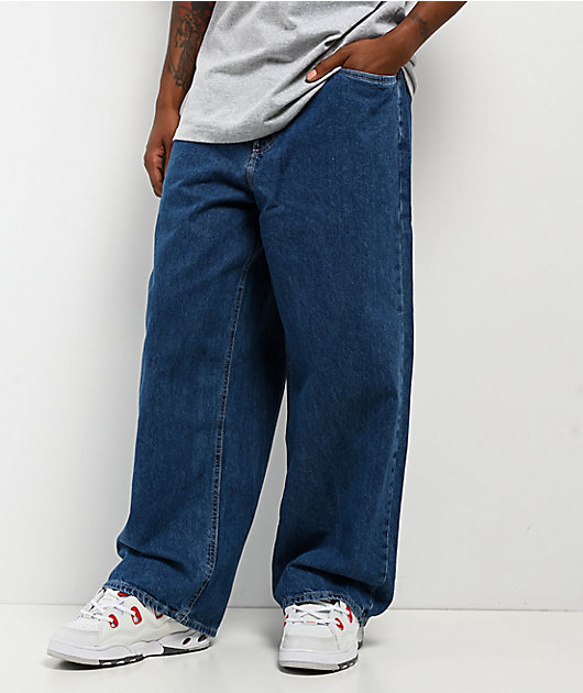 Empyre Wheelie Blue Ultra Wide Skate Jeans