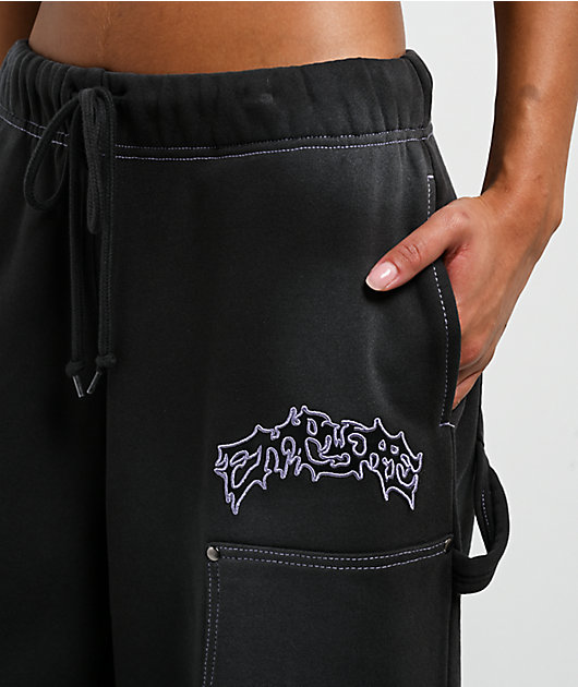 Empyre Whitney Workwear Black Wash Sweatpants