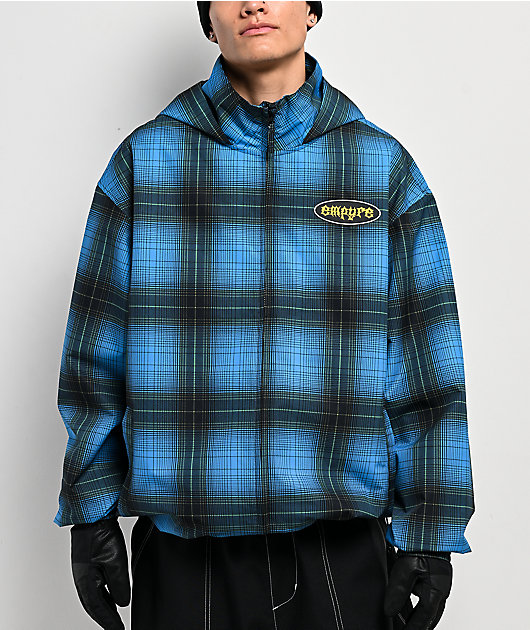 Empyre Wildwood Blue Plaid 10K Snowboard Jacket