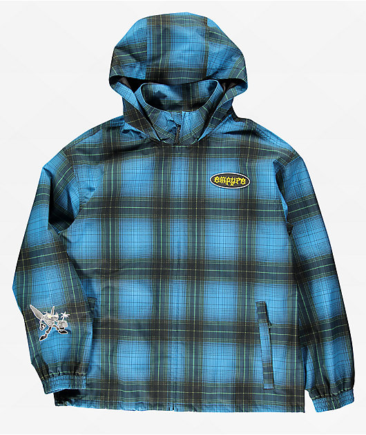 Empyre Wildwood Blue Plaid 10K Snowboard Jacket