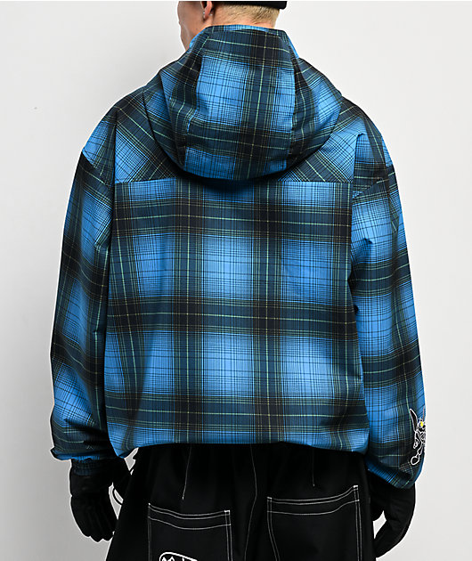 Empyre Wildwood Blue Plaid 10K Snowboard Jacket