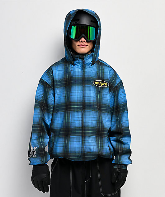 Empyre Wildwood Blue Plaid 10K Snowboard Jacket