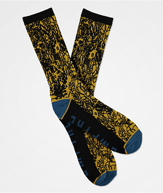 Empyre Wrap Black Crew Socks