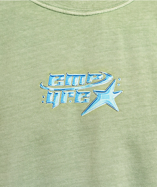 Empyre Y2K Star Green Wash T-Shirt