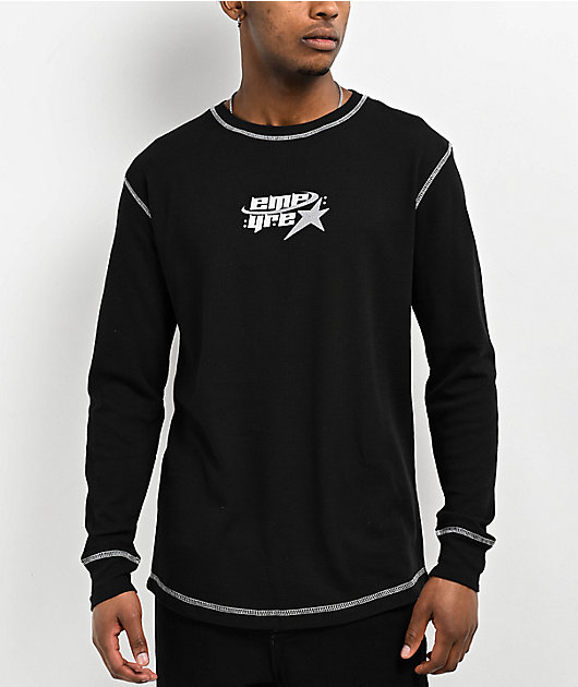 Empyre Y2K Star Thermal Black Long Sleeve T-Shirt | Zumiez