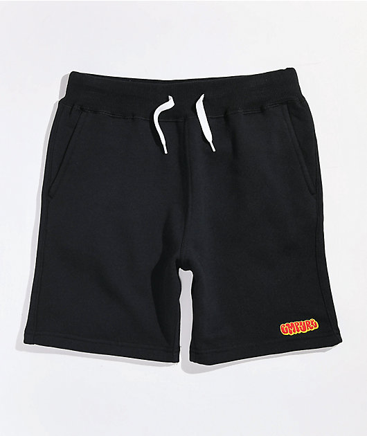 Empyre Zephyr shorts deportivos negros para niños
