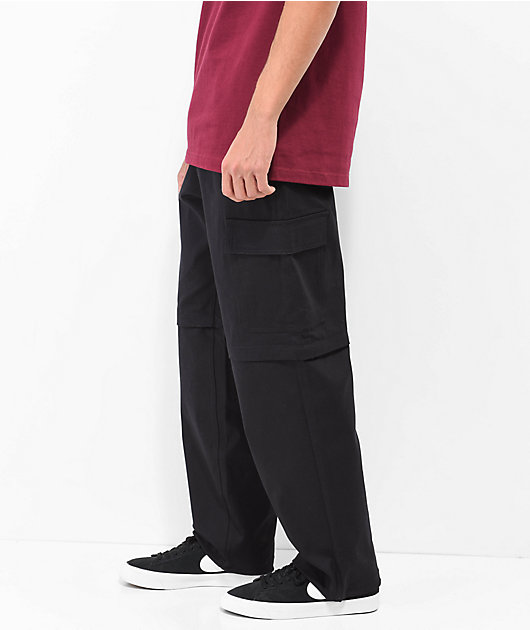 Empyre Zip Cargo Black Skate Pants